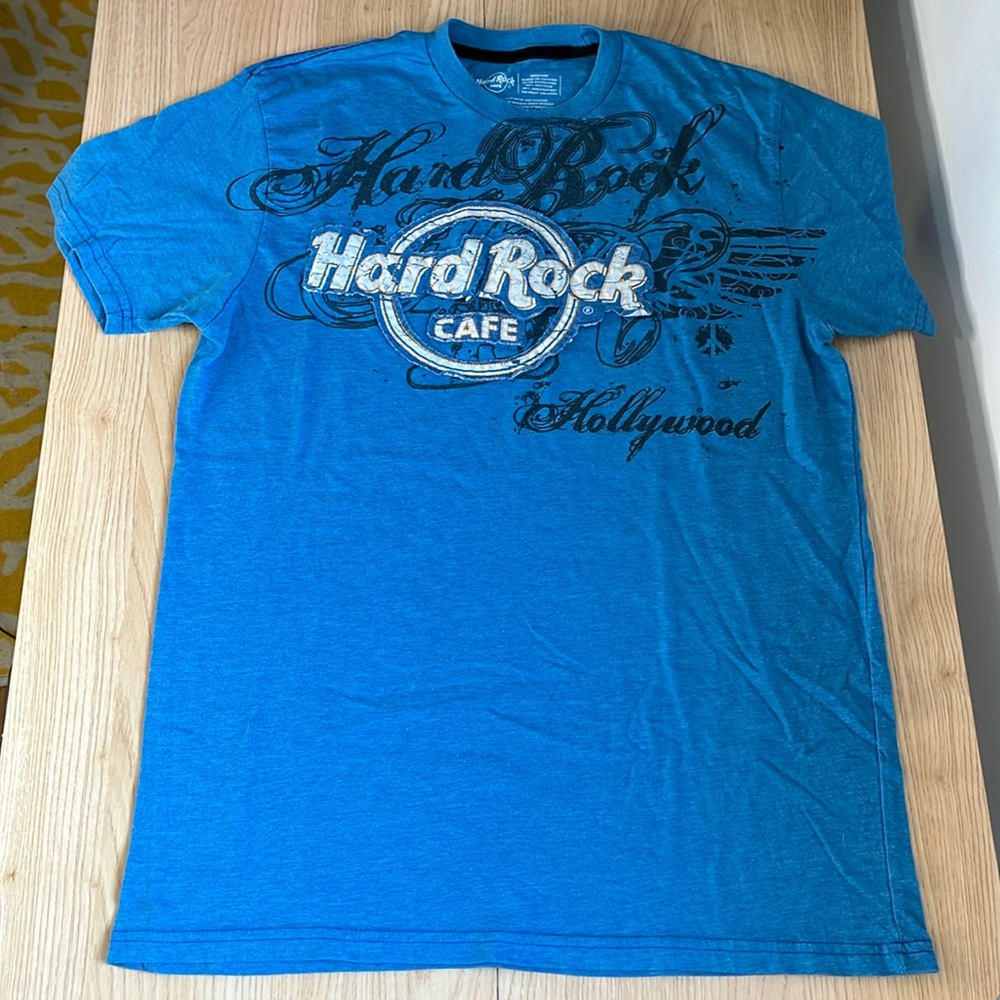 Hard Rock Cafe Hollywood Blue with appliqué - Medium